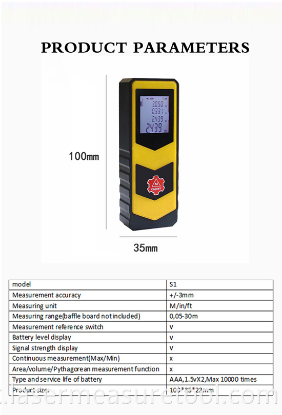 Mini Laser Meter S1 4